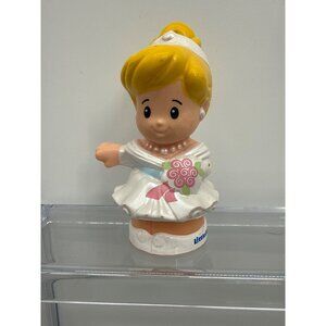 Fisher Price Little People Disney Princess Cinderella Bride Wedding Dress Figure